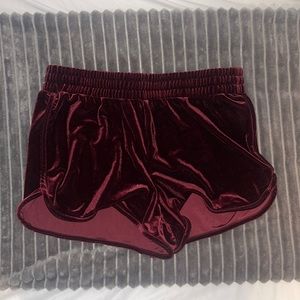 Velvet shorts